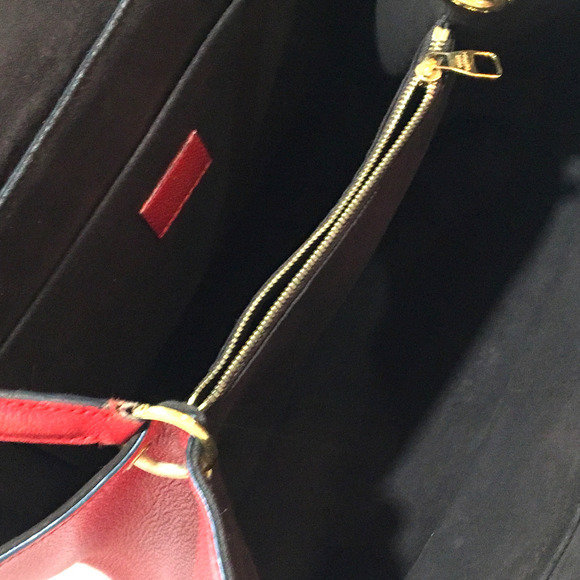 Louis Vuitton Monogram Implant Trocadero Bag Cerise Red - Picture 6 of 8